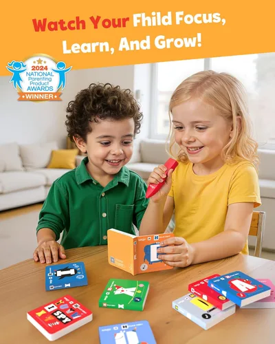 Vista 3 de KOKODI Juego de 30 libros pequeños, 30 libros de audio interactivos, libros de sonido para niños, juguetes electrónicos de aprendizaje para niños