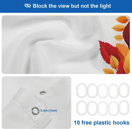 Vista 774 de Shrahala Father and Child Embracing No Hooks Shower Curtain with Snap in Liner Set, Tender Moment Captured Bathroom Décor Polyester Fiber Waterproof