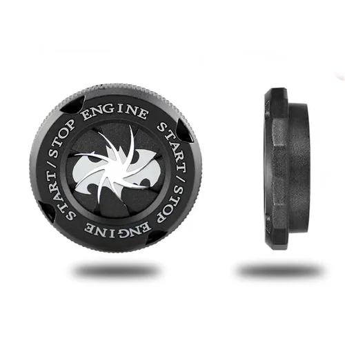 Vista 4 de Cubierta de botón de arranque giratorio para automóvil, cubierta para botón de arranque del motor, accesorios interiores, protección universal
