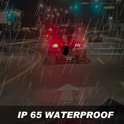 Vista 6 de Konrali 4 piezas de luces traseras LED ovaladas de 6 pulgadas, 24 LED, luces LED ovaladas de 6" para parada, giro, freno y reversa para remolque