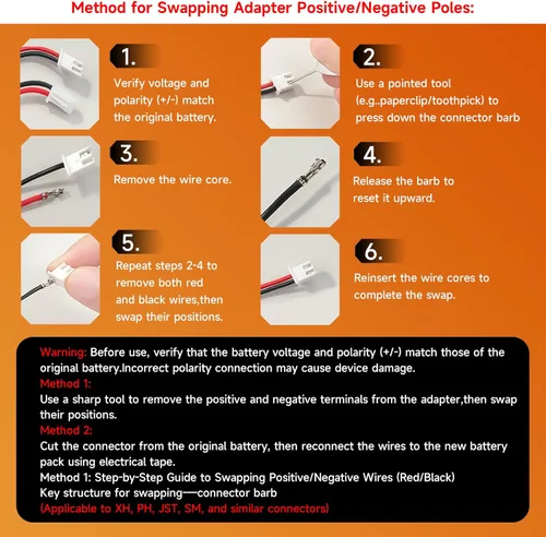 Vista 9 de Batería recargable de 3.7 V 18650 1s2p, batería de iones de litio de 5200 mAh con conector de enchufe JST-PH 2.54 de 2 pines para electrónica