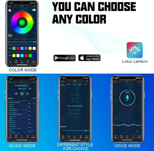 Vista 7 de SOCAL-LED LIGHTING Luces LED Rock Lights 6-Pods RGB Colorido Underglow Kit de luz de neón para tren de rodaje, IP 68 impermeable, control remoto