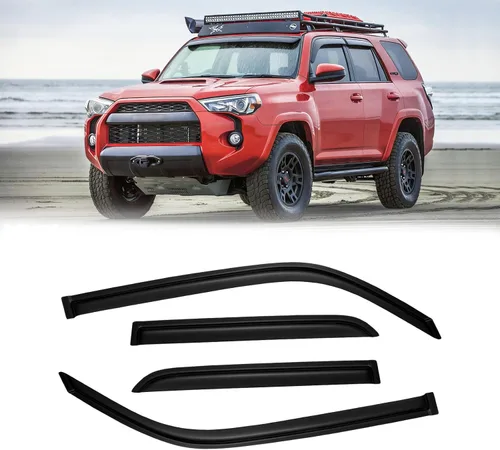 Vista 105 de Visera de ventana para Jeep Cherokee 1984-2001 (Excluye Modelo Limited), Protectores Guards Shields de lluvia de canal exterior, Deflector