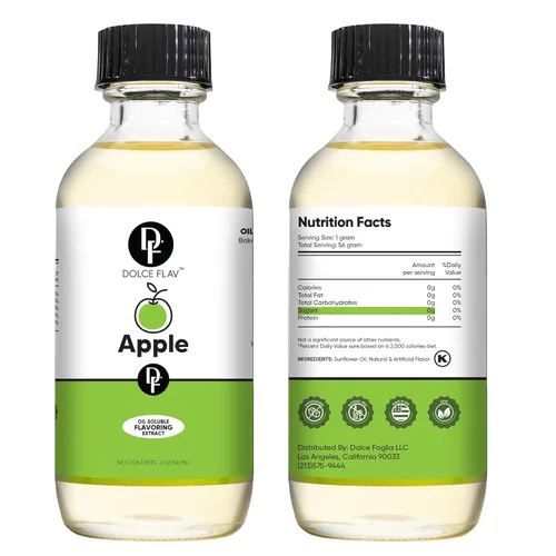 Vista 9 de Dolce Flav Extracto de manzana, 2 onzas soluble en aceite, Kosher, sin azúcar, sabor concentrado de manzana crujiente para hornear, chocolates