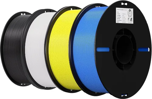 Vista 23 de Creality Filamento para impresora 3D de 1.75 mm, filamento Ender PLA+ de resistencia y durabilidad, sin enredos, embalaje al vacío, filamento