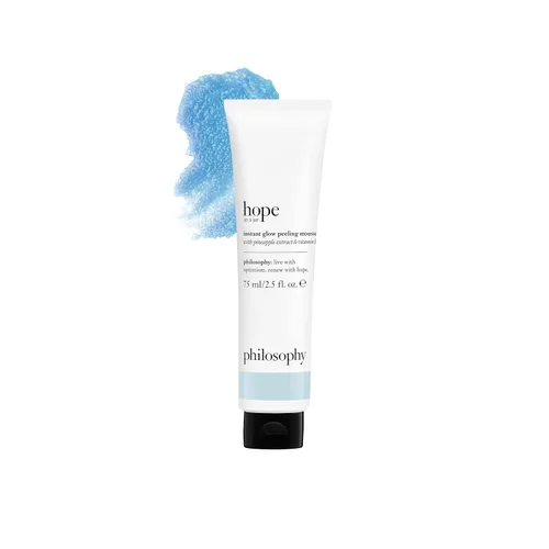 philosophy Hope in a Jar Instant Glow Peeling Mousse - Con extracto de piña y hamamelis ofrece una piel brillante al instante y textura uniforme a
