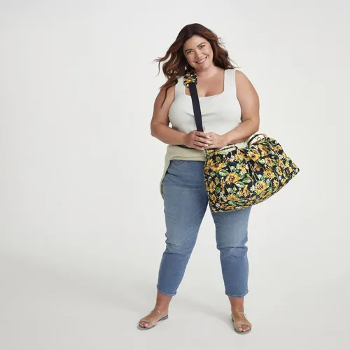 Vista 4 de Vera Bradley Bolso de viaje mediano de algodón para mujer