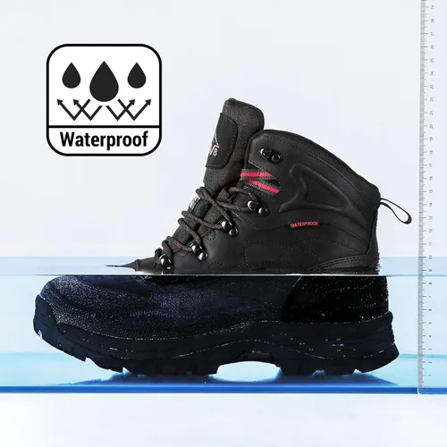Vista 3 de NORTIV 8 170410 - Botas de nieve y senderismo de construcción con aislamiento y resistente al agua para el invierno para hombre
