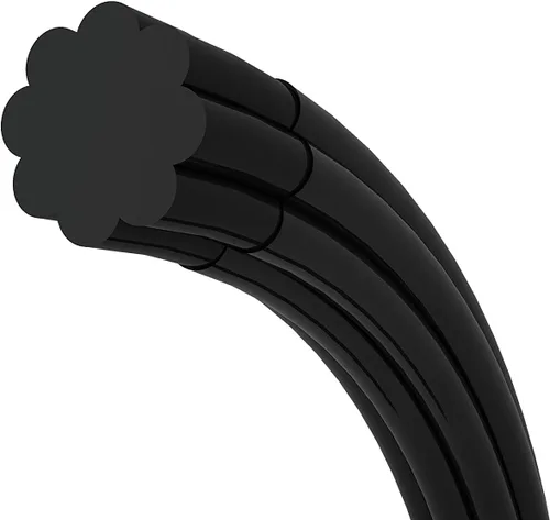 Vista 2 de OEHMS Black Pearl Rough Grooved Co-Polyester Tennis String Spin & Power