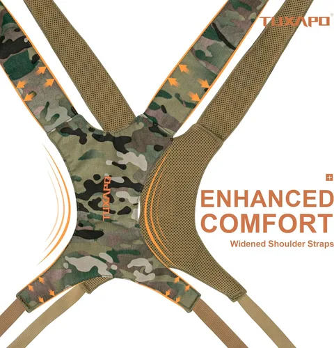 Vista 5 de Paquete de arnés de binoculares con funda para telémetro, cubierta contra la lluvia, estuche para binoculares para caza, senderismo, tiro