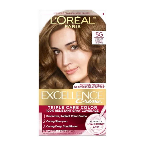 Vista 24 de L'Oreal Paris Excellence Crème - Tinte permanente para el cabello, color de cabello de triple cuidado, complejo Pro-Keratina para una cobertura