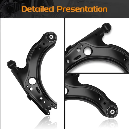 Vista 6 de Brazos de control delanteros inferiores con rótulas interiores y exteriores para Volkswagen Jetta Golf para Volkswagen Jetta Golf para VW Beetle