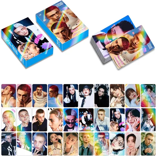 Vista 6 de Stray-K Lomo Cards - Tarjetas de felicitación para colección (8 unidades, 240 unidades) (azul)