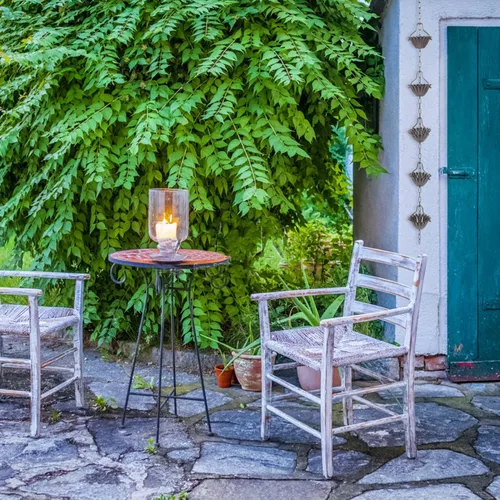 Vista 6 de Operitacx Campanillas de lluvia de aleación de aluminio, cadena de lluvia de aluminio, cadena de lluvia para canalón, cadena de lluvia de repuesto