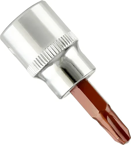 Vista 6 de 1/4" Drive PH1 (#1) Phillips Broca, puntas de destornillador de acero S2, zócalo CR-V tratado térmicamente 1.46" de longitud