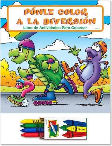 ZOCO Libros para colorear divertidos para colorear (paquete de 50 unidades, con crayones) - Juegos, rompecabezas, actividades para niños Con ceras
