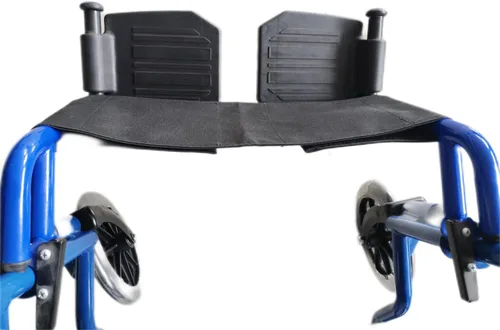 Vista 2 de Correa de pantorrilla para silla de ruedas y silla de transporte, ancho de asiento universal de 16 a 20 pulgadas, soporte de correa de pierna