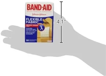Vista 10 de BAND-AID - Vendas de tela flexible, tamaños surtidos 30 cada uno (paquete de 2)