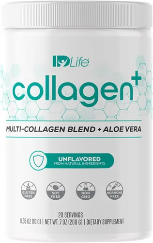 IDLife Collagen+ - Bebida en polvo – Mezcla de colágeno múltiple con ácido fúlvico y aloe vera – para cabello saludable, piel, uñas, articulaciones