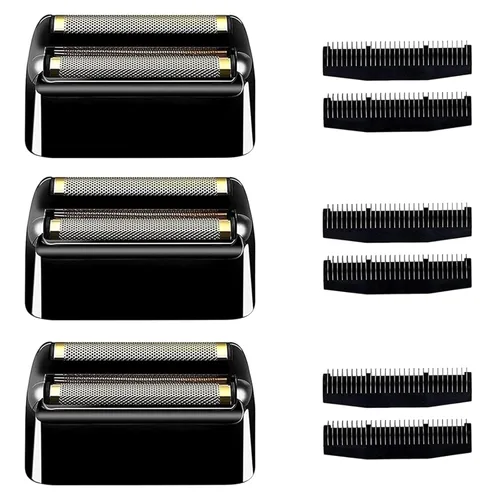 Vista 6 de Lámina de repuesto y cabezal de corte compatible con la afeitadora Babyliss, cabezal de repuesto de doble lámina, cabezal de repuesto compatible