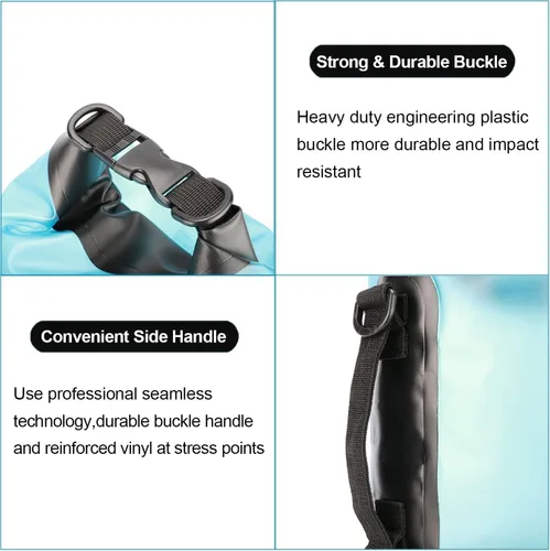 Vista 4 de Waterproof Dry Bag,5L/10L/20L Waterproof Floating Backpack Roll Top Dry Sack Keeps Gear Dry,with Waterproof Phone Case for