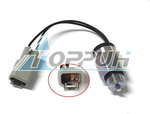 Vista 2 de 6676029 - Solenoide de bloqueo de bobina de 12 V compatible con Bobcat S175 S250 S300 S630 S740 S850