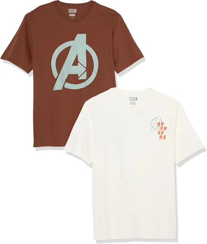 Tienda Essentials Disney Marvel Star Wars Men's Crewneck T-Shirts (Available in Big & Tall), Pack of 2