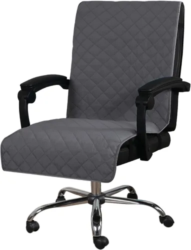 Vista 12 de H.VERSAILTEX Protector para Silla de Oficina Resistente al Agua – Funda Universal de Respaldo Alto con Hebillas Antideslizantes, Se Ajusta a Sillas