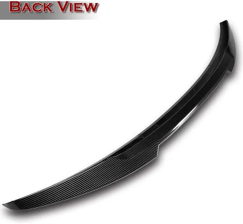 Vista 3 de EPARTS - Alerón trasero de plástico ABS estilo V, tapa extendida compatible con Mazda 3 Sedan 2014, 2015, 2016, 2017, 2018 (estilo carbono)