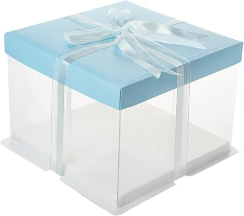 Vista 15 de Restaurantware Sweet Vision Cajas transparentes para tartas de 10 x 8.25 pulgadas, 10 cajas transparentes para tartas de base resistente a la grasa