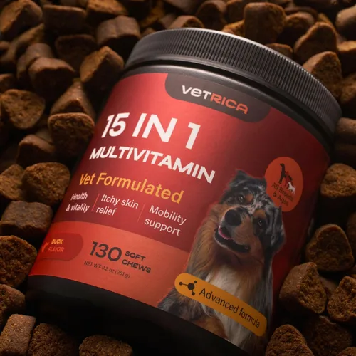 Vista 9 de Vitaminas para perros 15 en 1 Masticables multivitamínicos para perros Suplemento articular para perros Vitaminas y suplementos para perros