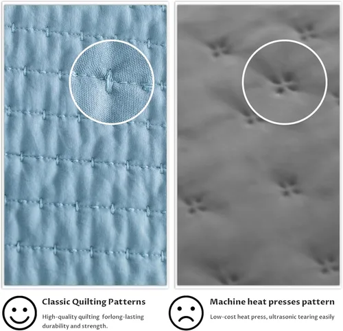 Vista 5 de KASENTEX - Juego de edredón de microfibra con relleno alternativo blanco, lavable a máquina, unicolor, tamaño individual con 2 fundas, color azul