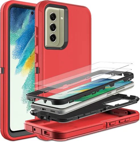 Vista 8 de Funda Samsung S21 FE 5G - Protección de cuerpo completo 3 en 1, película nano a prueba de explosiones [2 unidades], resistente a los golpes