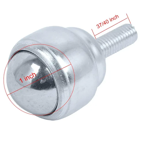 Vista 6 de Transportador de transmisión de rodamientos de bolas para silla de ruedas, bola de rodillo de rotación universal de 1 pulgada para mesa de unidad