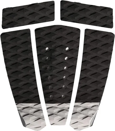 Vista 7 de Abahub 3 almohadillas de tracción de EVA para tabla de surf con patín para patinetas, tablas de surf, funboard, tabla de pescado, Naranja