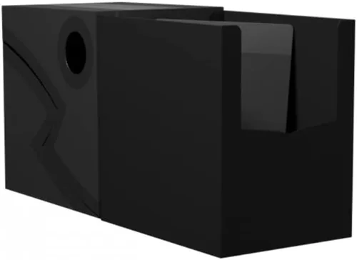 Vista 2 de Arcane Tinmen Caja de cartas Dragon Shield, doble carcasa: negro sombra/negro, resistente TCG, almacenamiento de tarjetas OCG, compatible