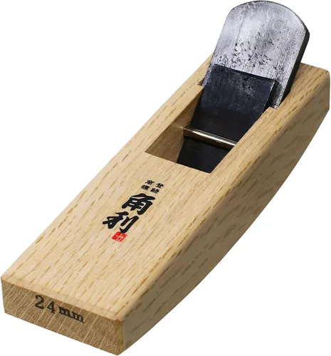 KAKURI Mini avión de mano para madera de 0.945 in [suela curva] – Herramienta japonesa de avión de bloque pequeño para trabajo redondo, carpintería,