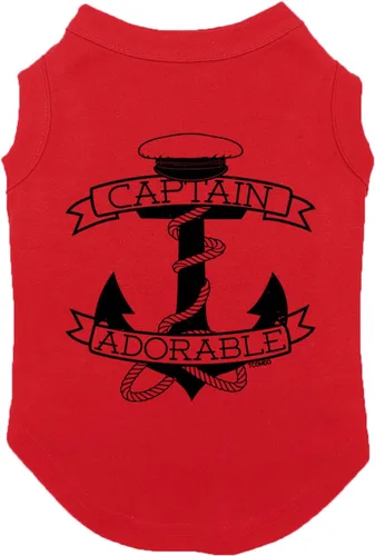 Vista 17 de Camisa de perro adorable capitán (Chill, XS)