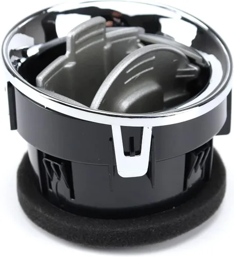 Vista 6 de 2 unidades de calentador de CA para salida de aire interior frontal para tablero de instrumentos cromado compatible con Ford F150 2009-2014