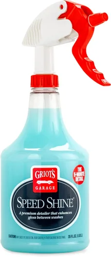 Griot's Garage Speed Shine para detalles de automóviles, detallador rápido para todas las superficies exteriores, molduras y ruedas, proporciona un