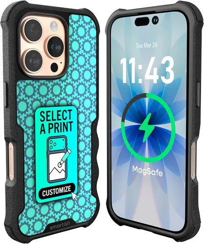 Vista 33 de Smartish Funda para iPhone 12 Pro Max Armor - Gripzilla [resistente + protectora] Funda de agarre delgada y resistente - Black Tie Affair