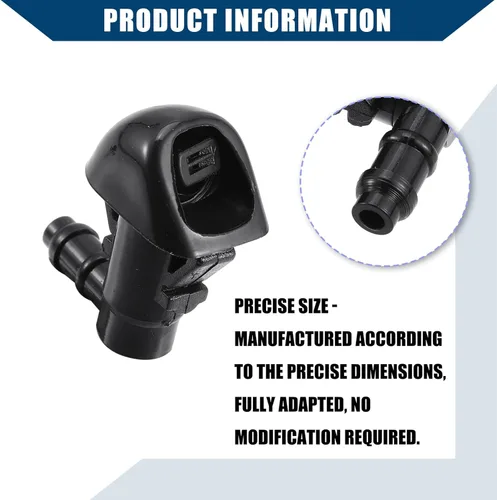Vista 6 de Boquillas del limpiaparabrisas para Honda Pilot 2009-2015, chorro de limpiaparabrisas duradero, 2 piezas, color negro