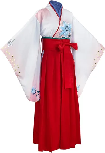 Vista 5 de Disfraz de anime Kakegurui Nishinotouin Yuriko Cosplay Kimono Ropa de Halloween Hecho a medida