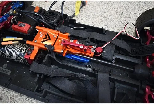 Vista 4 de GPM para ARRMA-1/7 Infraction 6S BLX-ARA7615V2 Kit de freno de mano de aleación de aluminio + cubierta diferencial media