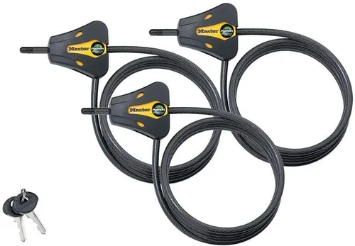 Vista 11 de Master Lock - Cerraduras de cable ajustables Python con 4 llaves, modelo # 8419KA-2