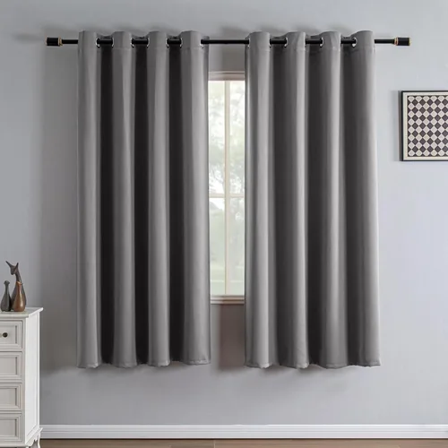 Vista 87 de IGEMAEVE Cortinas opacas de tamaño personalizado para dormitorio, 100 % opacas, 1 panel, aislamiento térmico, cortinas de oscurecimiento