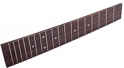 Vista 9 de HEALLILY Ukelele de 23 pulgadas diapasón diapasón 18 trastes de repuesto para ukelele de palisandro para guitarra bajo