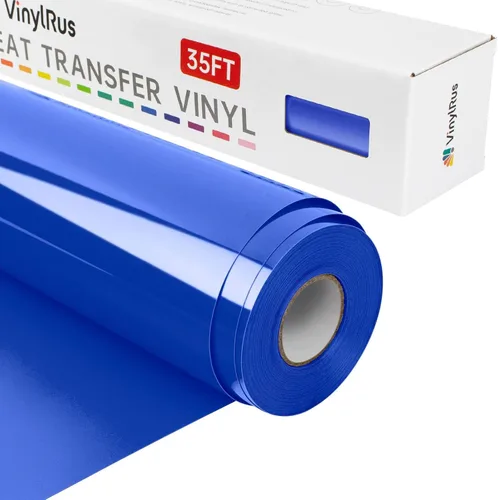 Vista 25 de VinylRus Vinilo de Transferencia de Calor - Rollo de Vinilo Verde Manzana de 12 pulgadas x 35 pies para Planchar en Camisas, Vinilo HTV