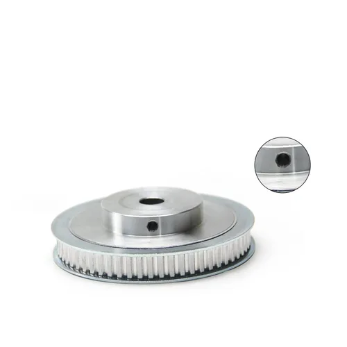 Vista 6 de Bettomshin Aleación de aluminio XL 60 dientes 0.472 in diámetro interior correa dentada Brida rueda síncrona tono plateado para impresora 3D CNC 1
