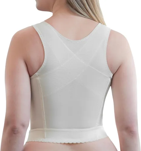 Vista 2 de Front Closure Longline Bra 9603 Made in USA Wire-Free Comfort wBack Support Soft Cups Everyday Confidence 34B58H